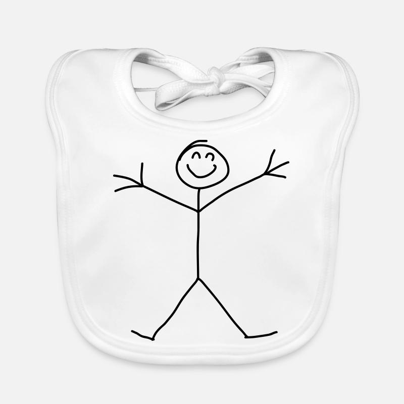 Stick Figure Hagesmække af økologisk bomuld