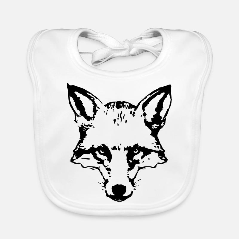 fox_head Organic Baby Bibs