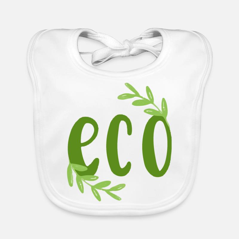 Eco eco bio branches environment nature climate protection leaf Organic Baby Bibs