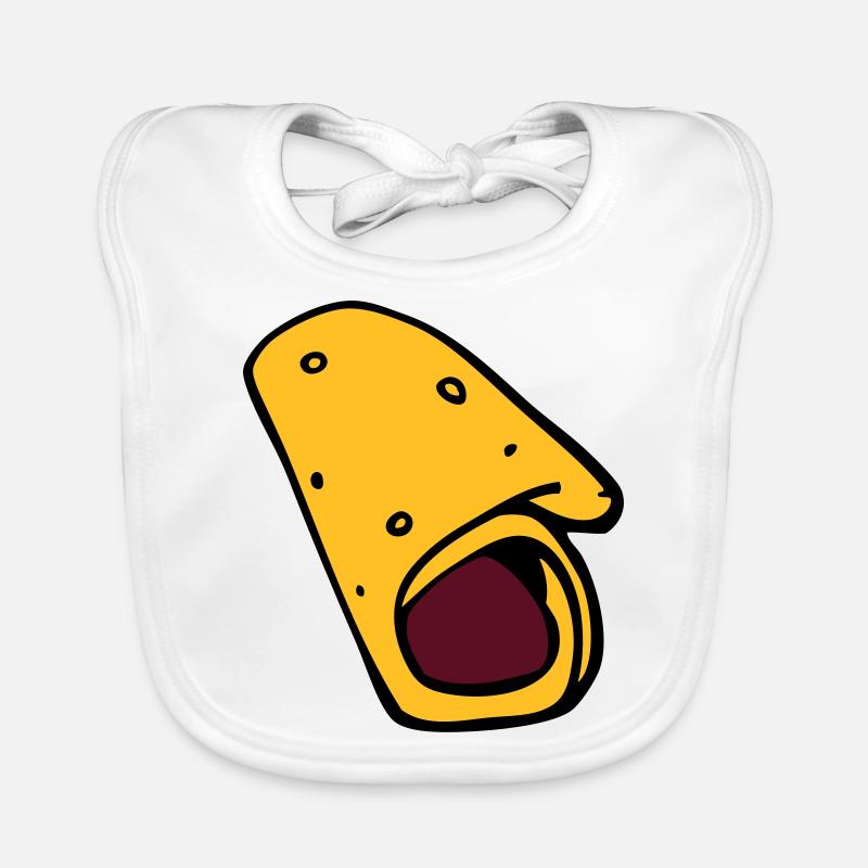 burrito pancake pancake sausage Organic Baby Bibs