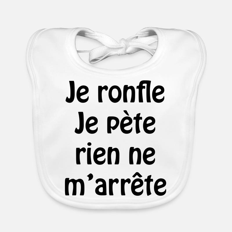 Je ronfle... Bavoir bio Bébé