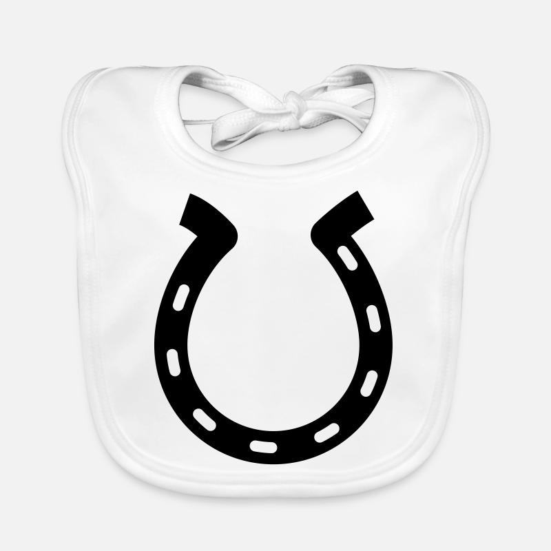 fer à cheval Bavoir bio Bébé