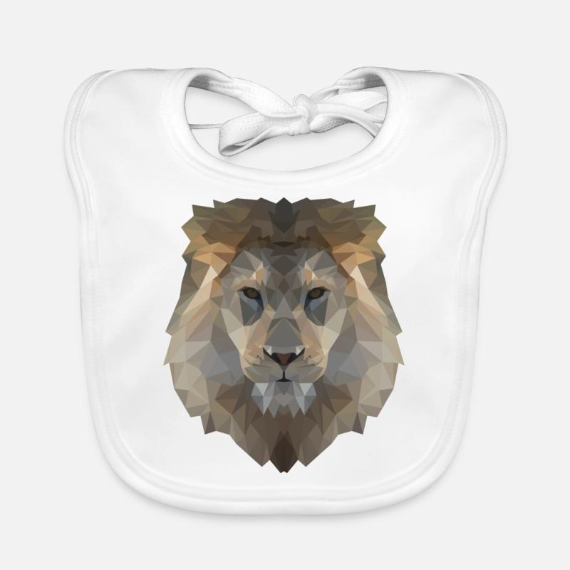 Lion Head Organic Baby Bibs
