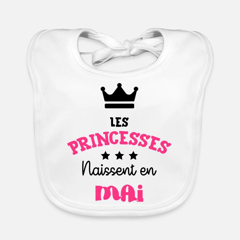 Princesse Anniversaire Bébé Naissance Mai Organic Baby Bibs