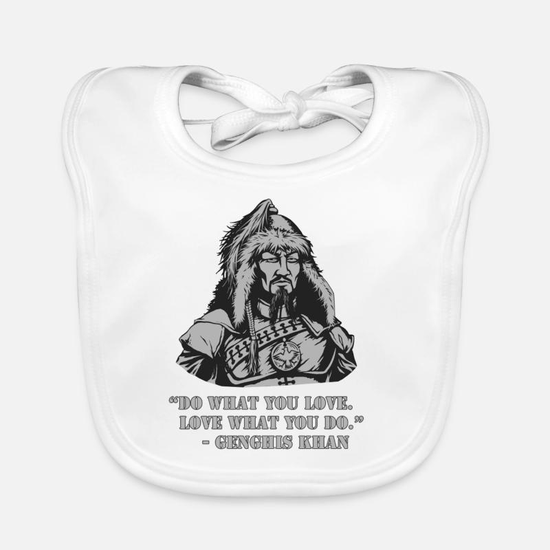 Citation de Gengis Khan Bavoir bio Bébé