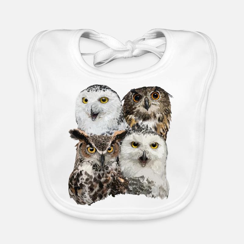 Owls Organic Baby Bibs