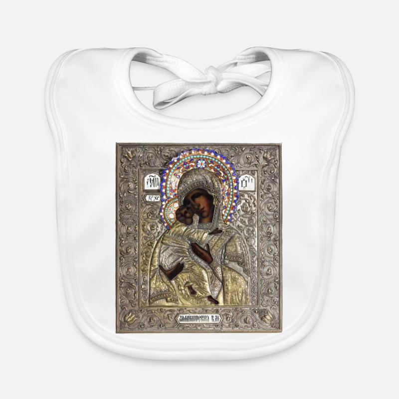 Icône. Icône orthodoxe Bavoir bio Bébé