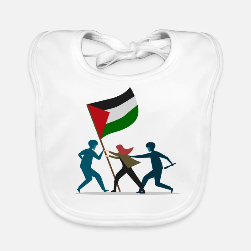 Palestine libre Bavoir bio Bébé