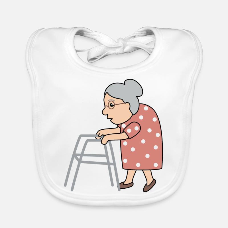 Oma Großmutter Baby Bio-Lätzchen