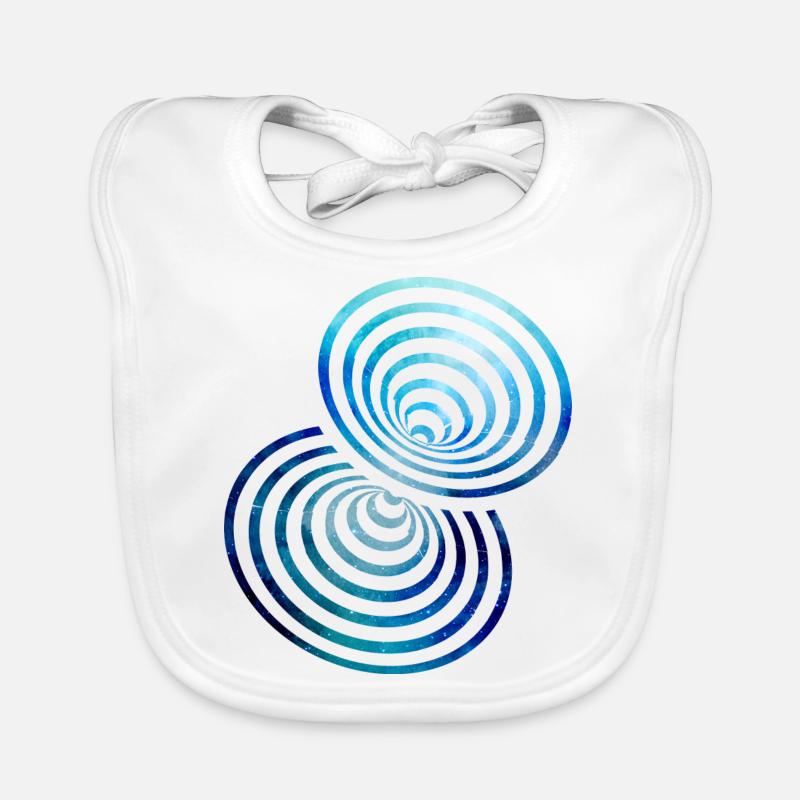 L’univers spatial forme une illusion psychédélique Bavoir bio Bébé