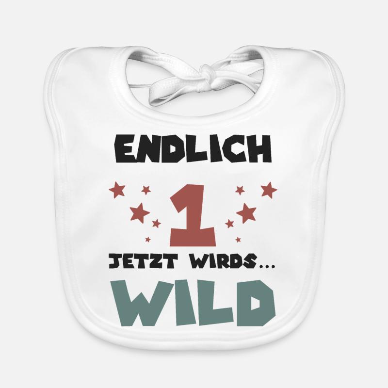 erster Geburtstag Baby Bio-Lätzchen