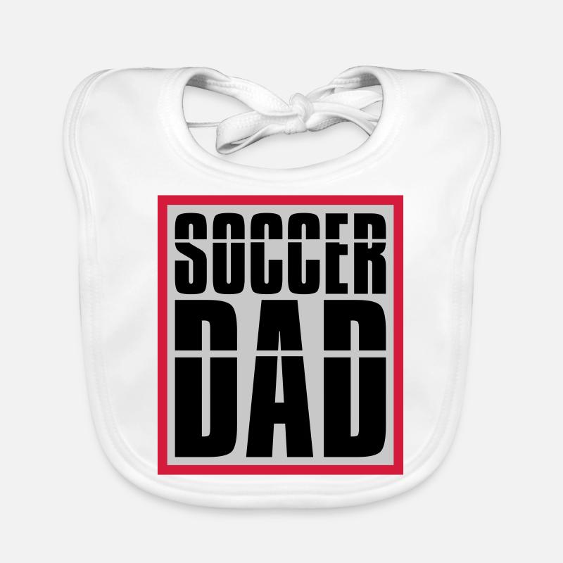 Cool Soccer Dad Logo Bavoir bio Bébé