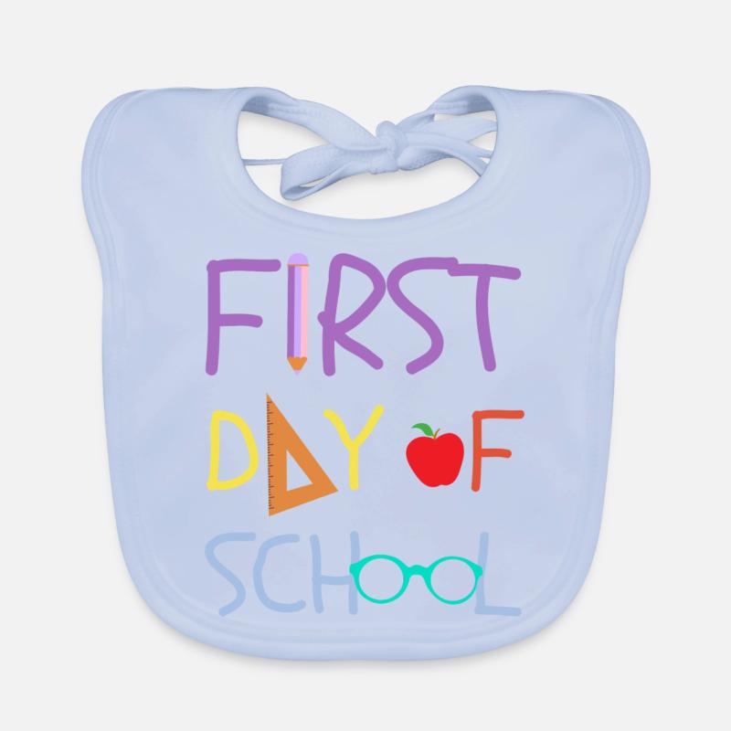 First day of school DESIGN Organic Baby Bibs