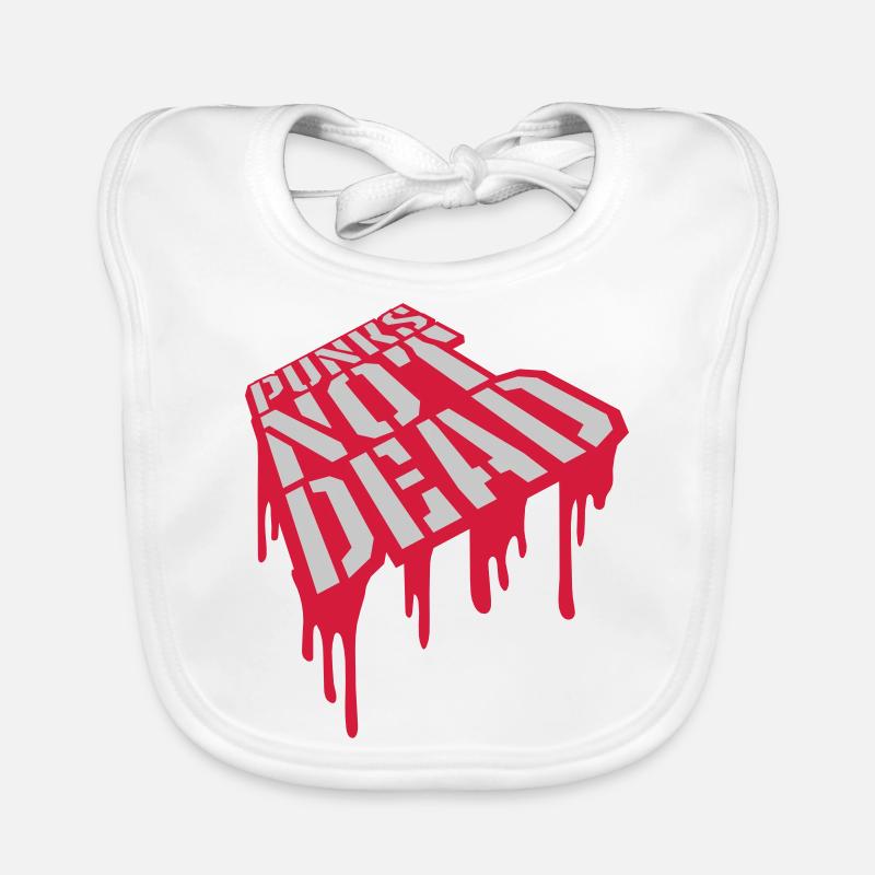 Quote punks not dead Organic Baby Bibs