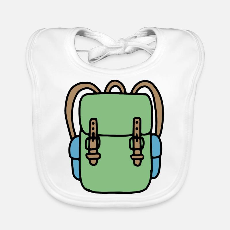 Rucksack in grün Baby Bio-Lätzchen