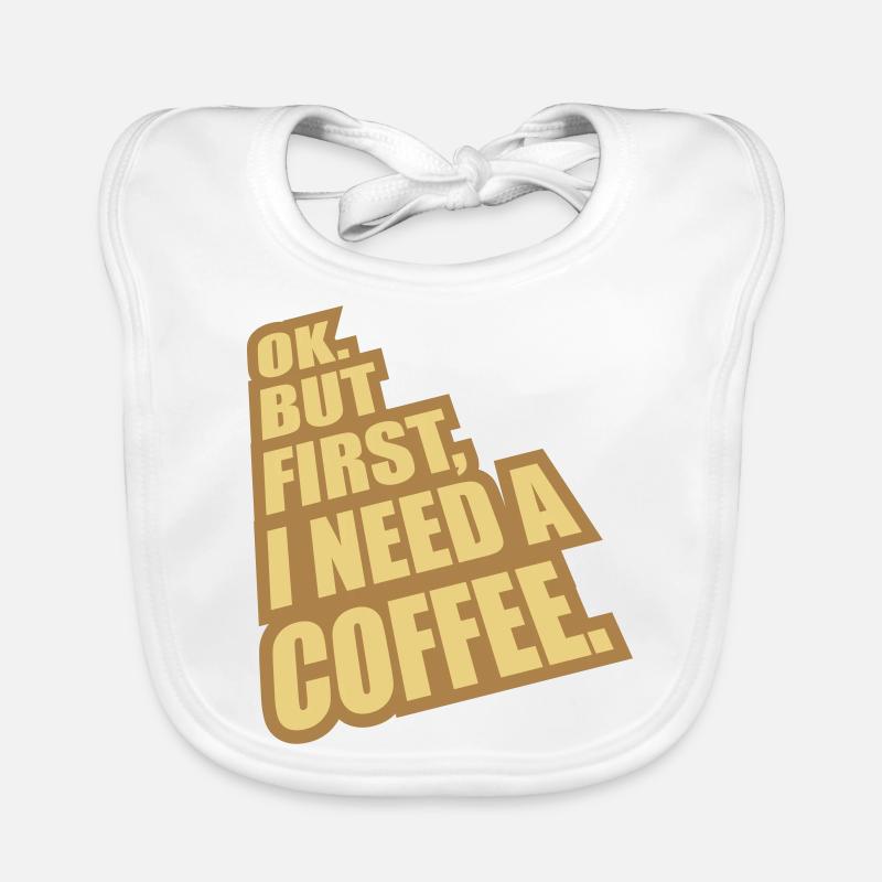 Fist I need Coffee Baby Bio-Lätzchen