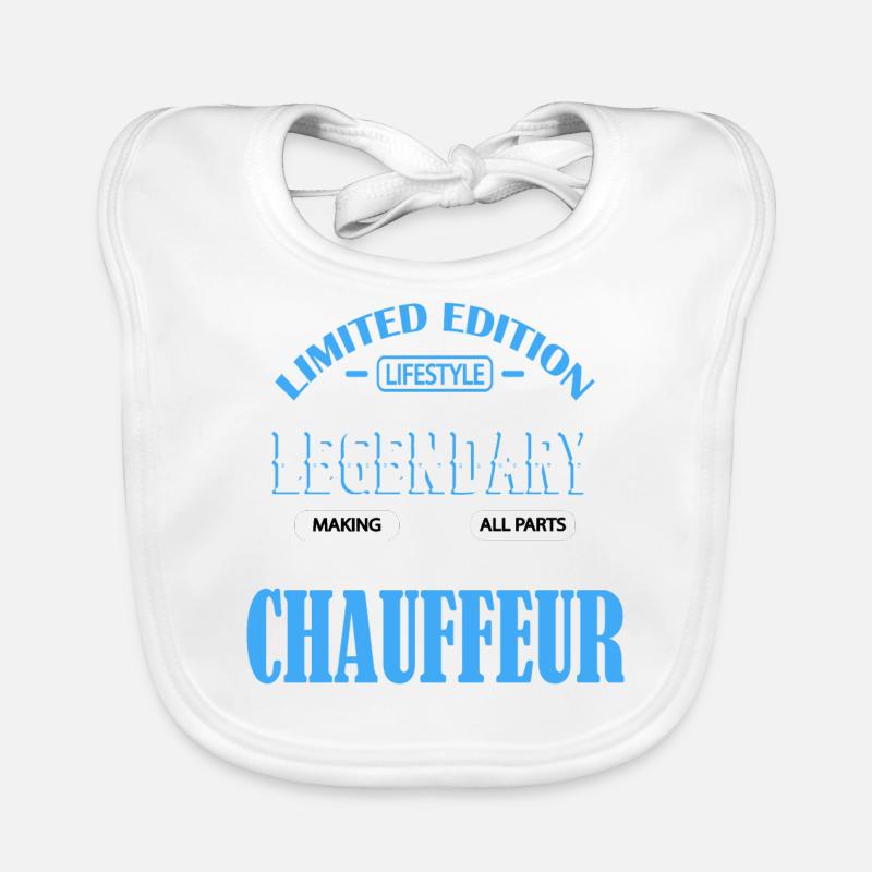 CHAUFFEUR - Bavoir bio Bébé - blanc