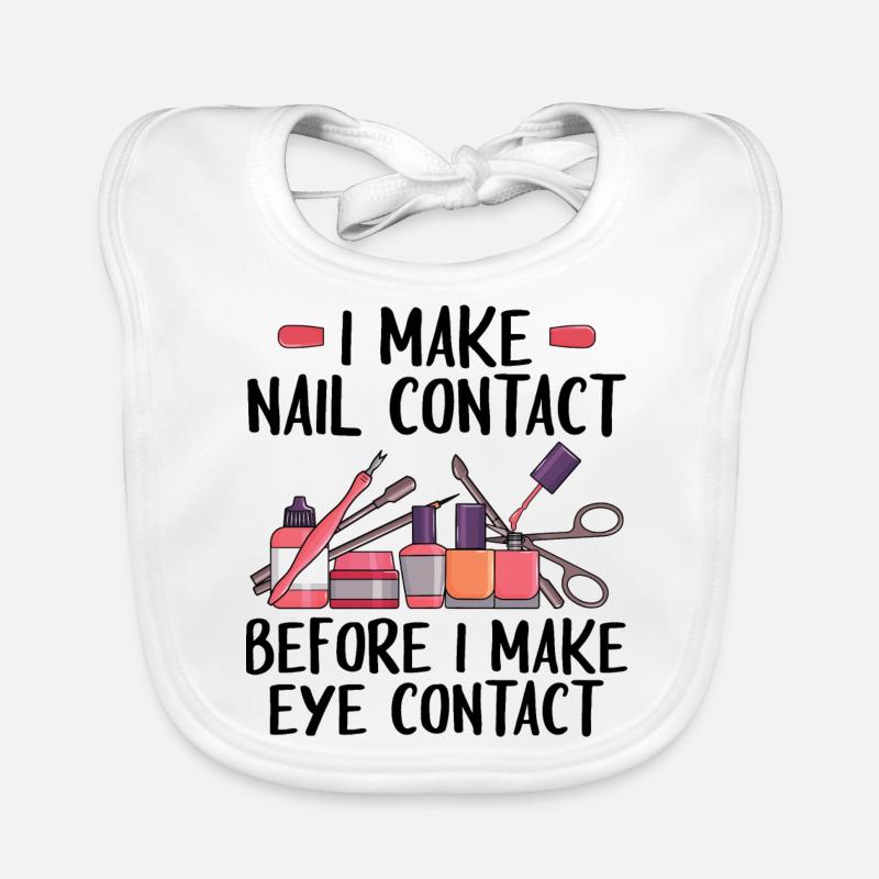 Paint fingernails Organic Baby Bibs