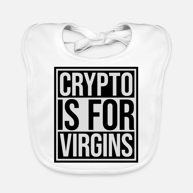 crypto is for virgins Baby Bio-Lätzchen