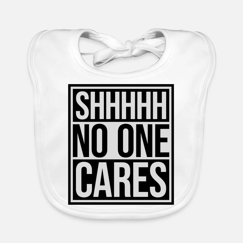 shhh no one cares Baby Bio-Lätzchen