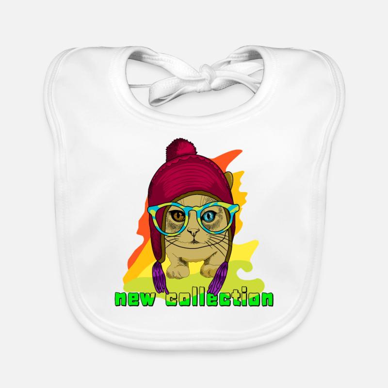 new collection cat Organic Baby Bibs