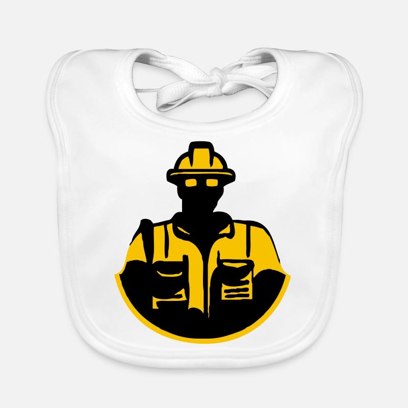 Bester Bauarbeiter Baby Bio-Lätzchen