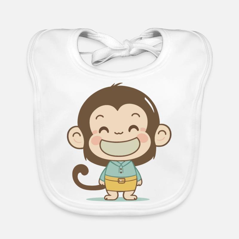 Monkey Organic Baby Bibs