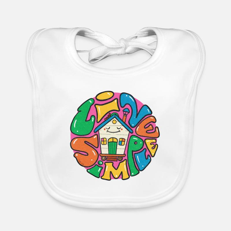 live simple tiny house Organic Baby Bibs