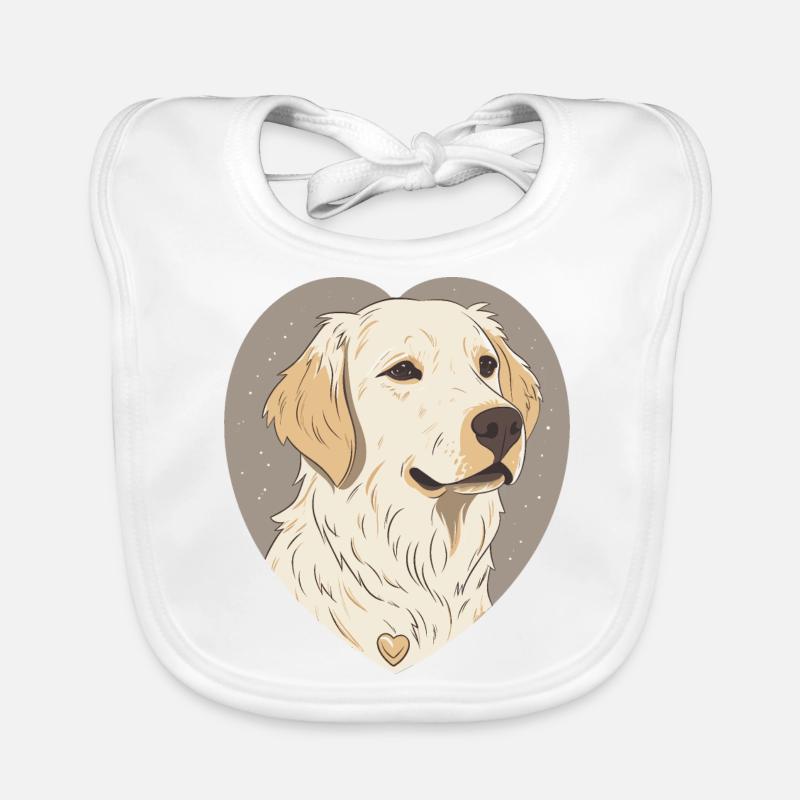 Golden Retriever Baby Bio-Lätzchen