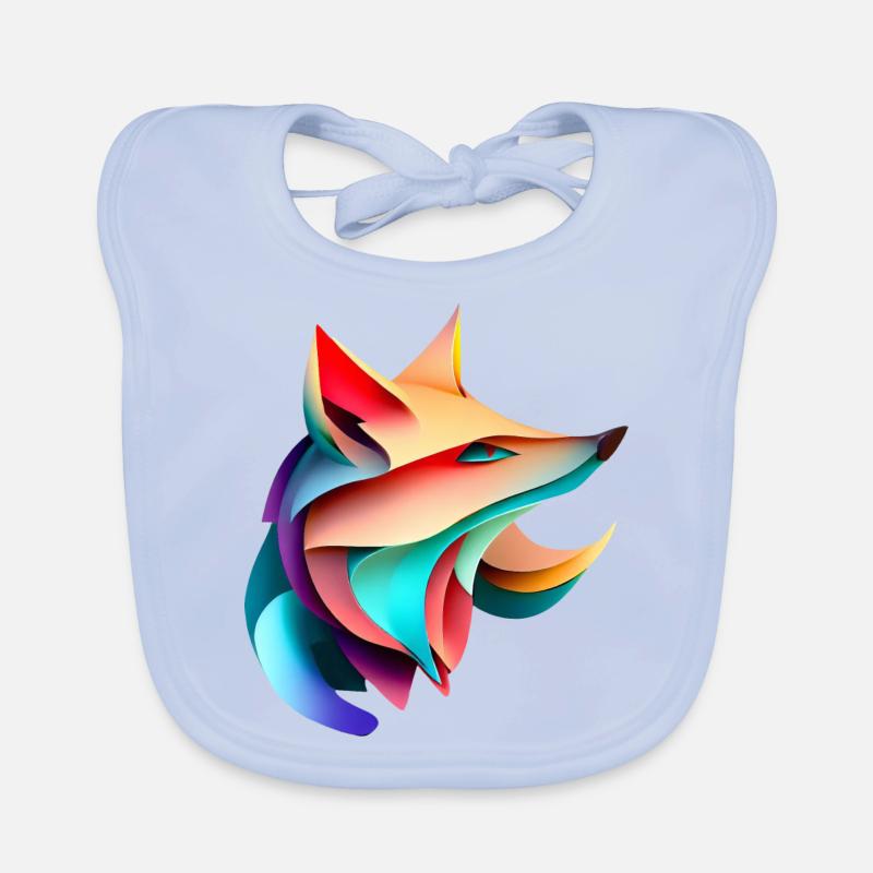 Fox Design Rayures élégantes Harmony Bavoir bio Bébé