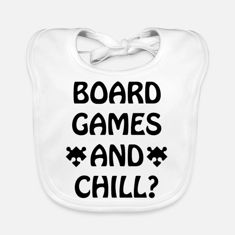 boardgame chess backgammon game night Baby Bio-Lätzchen