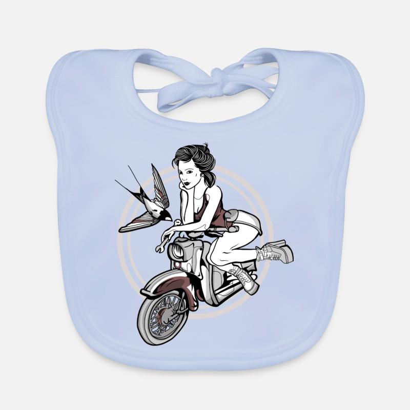 Schwalbe Lady // Illustration Baby Bio-Lätzchen