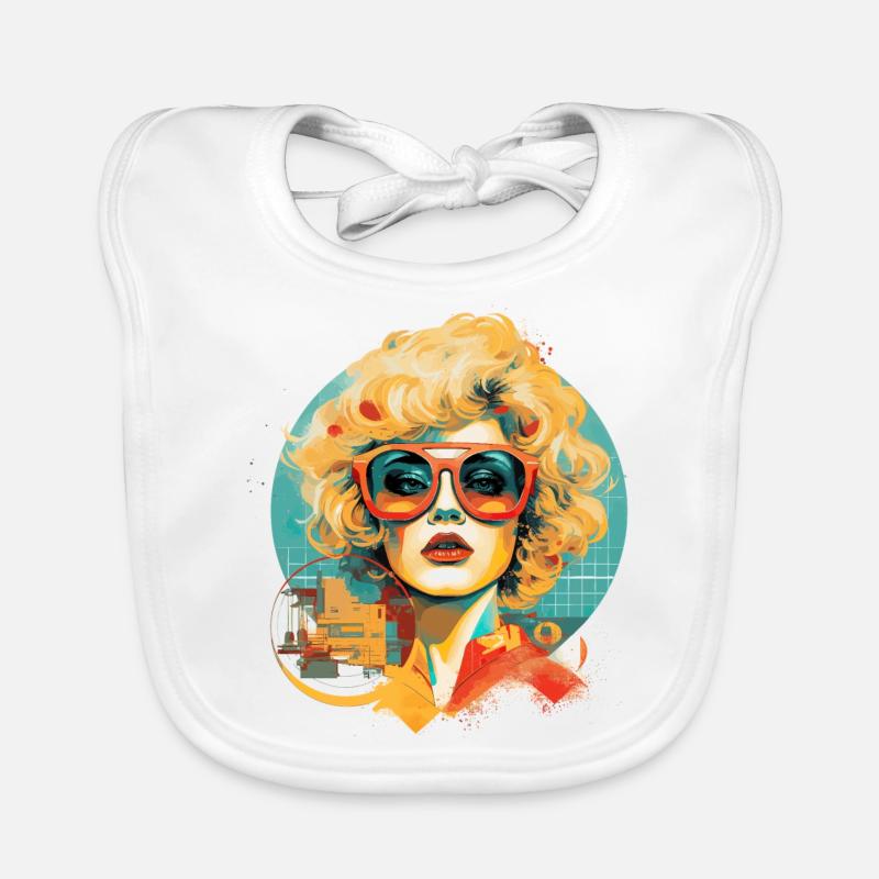 Retro Glam: Curls Bavoir bio Bébé