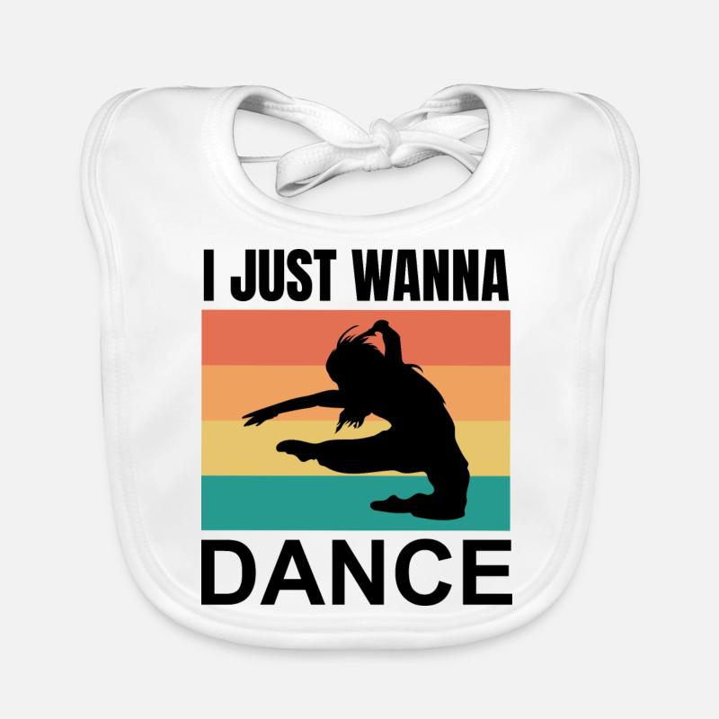 Dancing Dance Music Baby Bio-Lätzchen