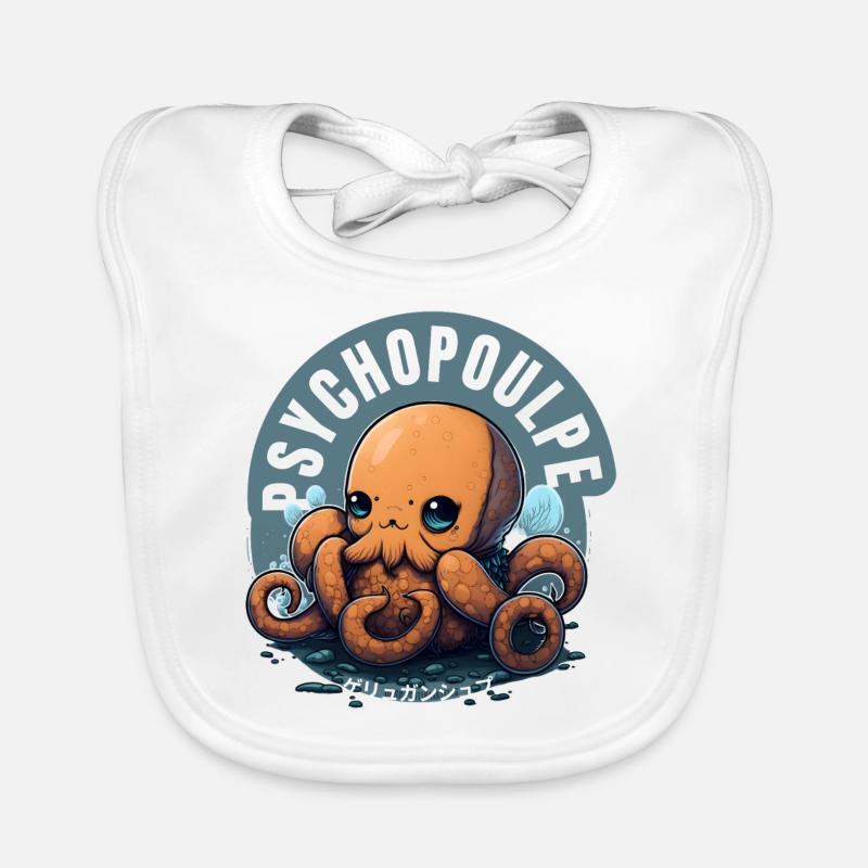 Octopus Escape: Immerse yourself in the plot Organic Baby Bibs