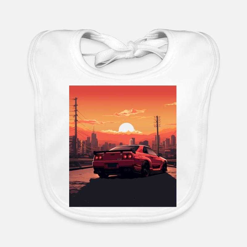 Mythical Car Organic Baby Bibs
