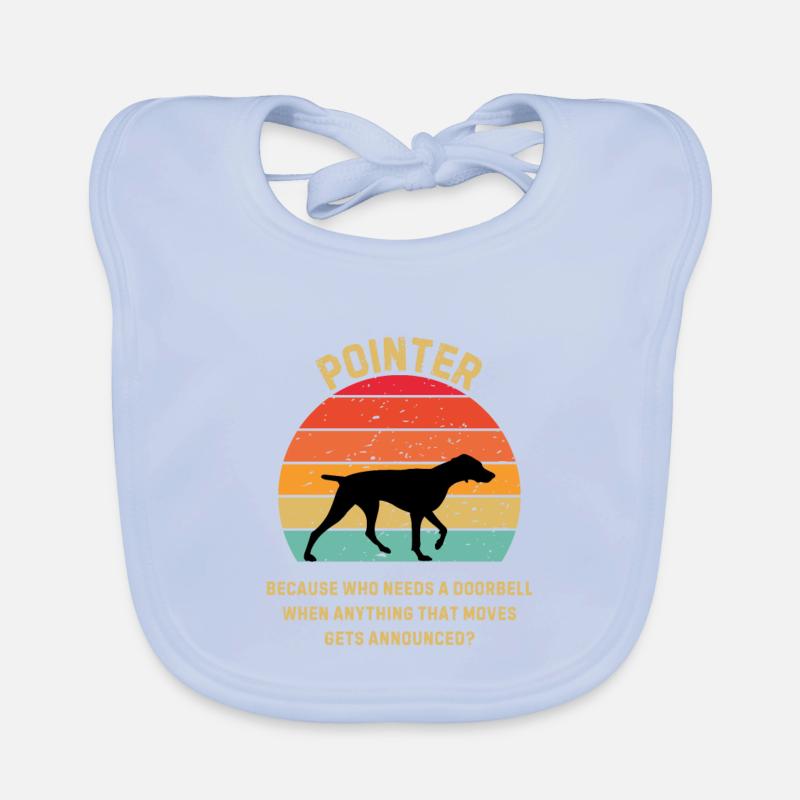 Pointer Retro Sunset Organic Baby Bibs