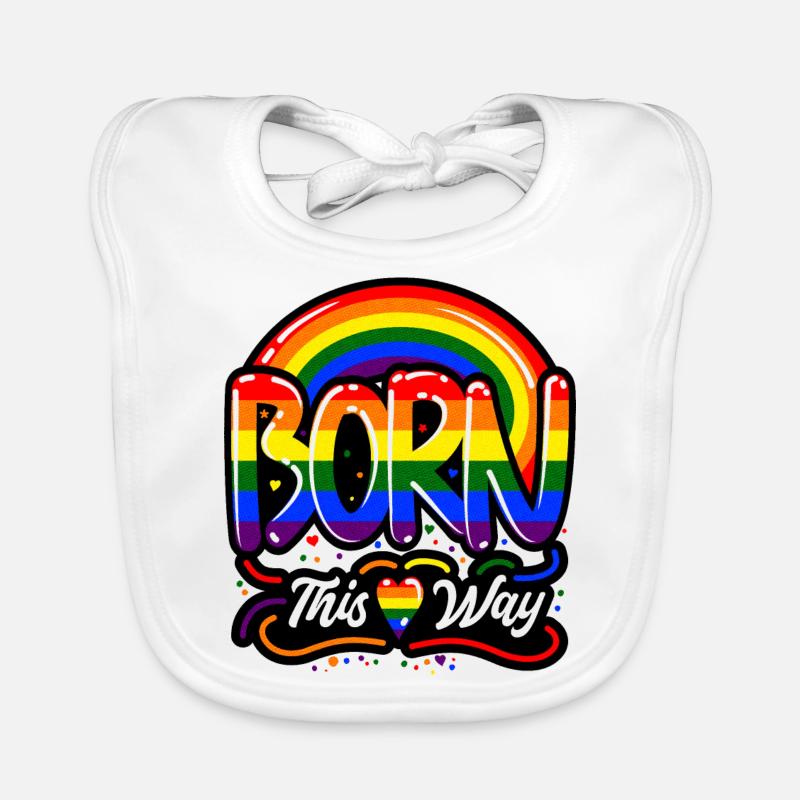 Auf diese Weise geboren: Pride & Equality feiern Baby Bio-Lätzchen