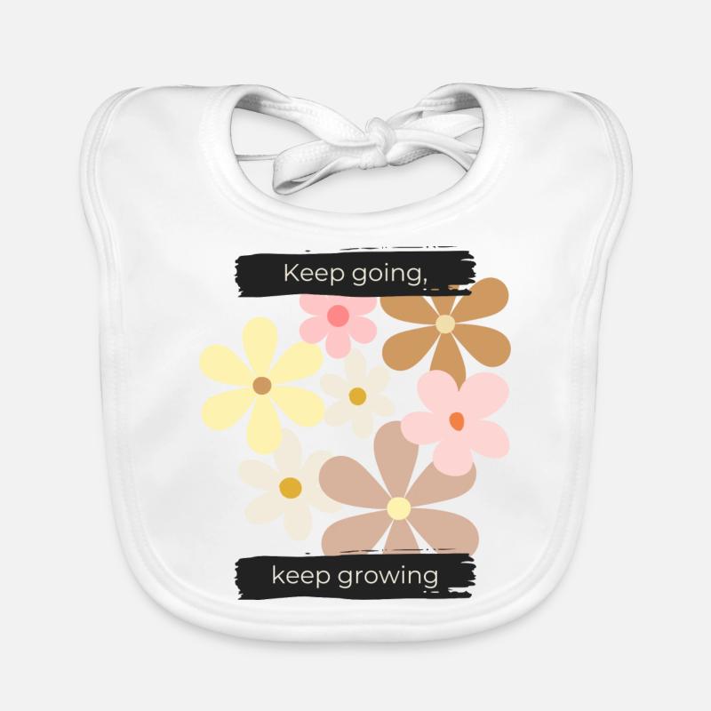 Continuez, continuez à grandir Bavoir bio Bébé