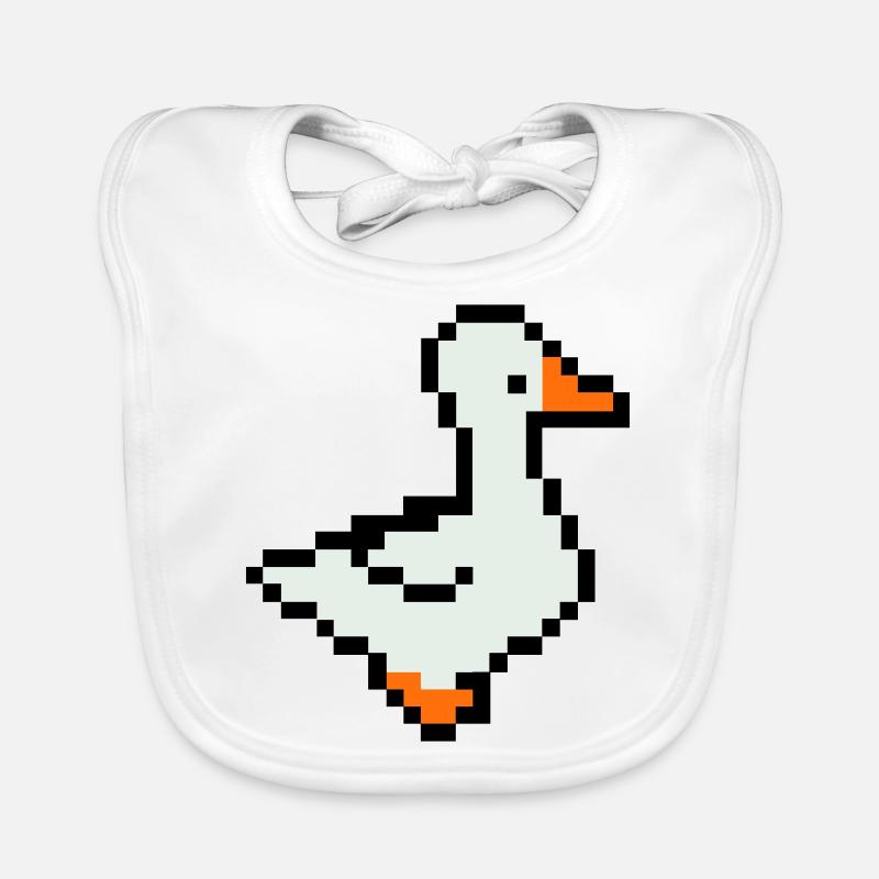 Pixel Eend Bio-slabbetje voor baby's