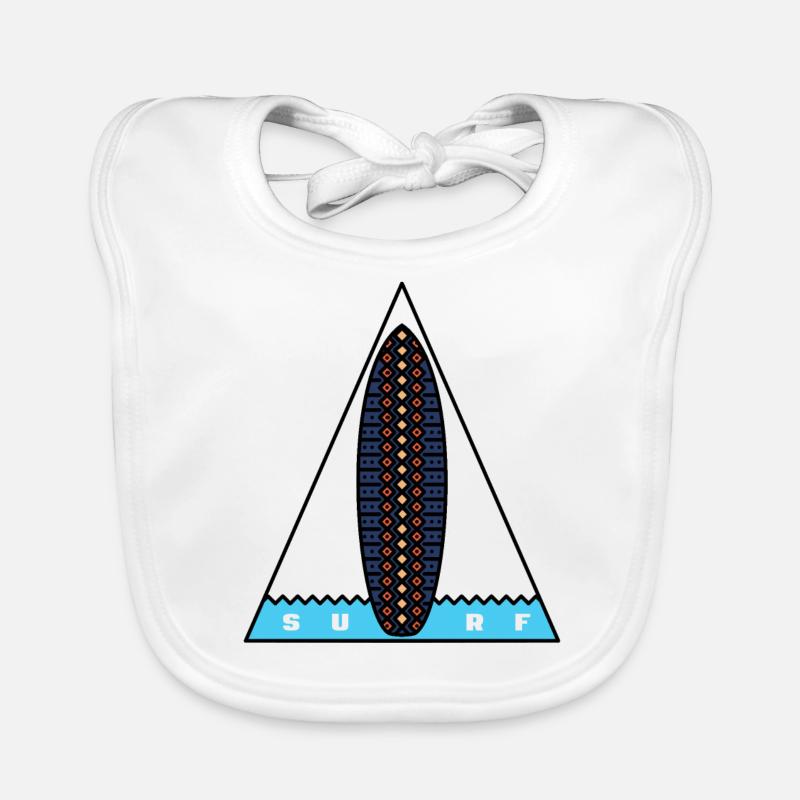 Surf Triangle Bavoir bio Bébé