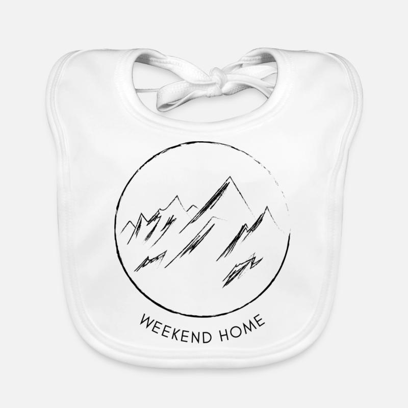 Berg / Wochenend-Zuhause / Weekend Home Baby Bio-Lätzchen