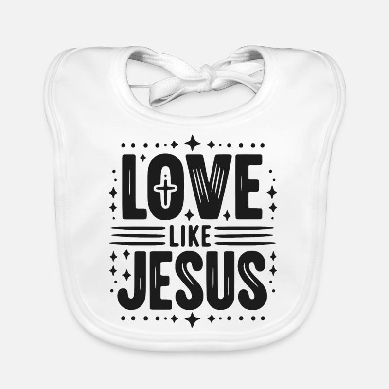 L’amour, c’est Jésus Bavoir bio Bébé