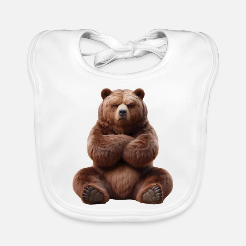 Bear grim 3 Organic Baby Bibs