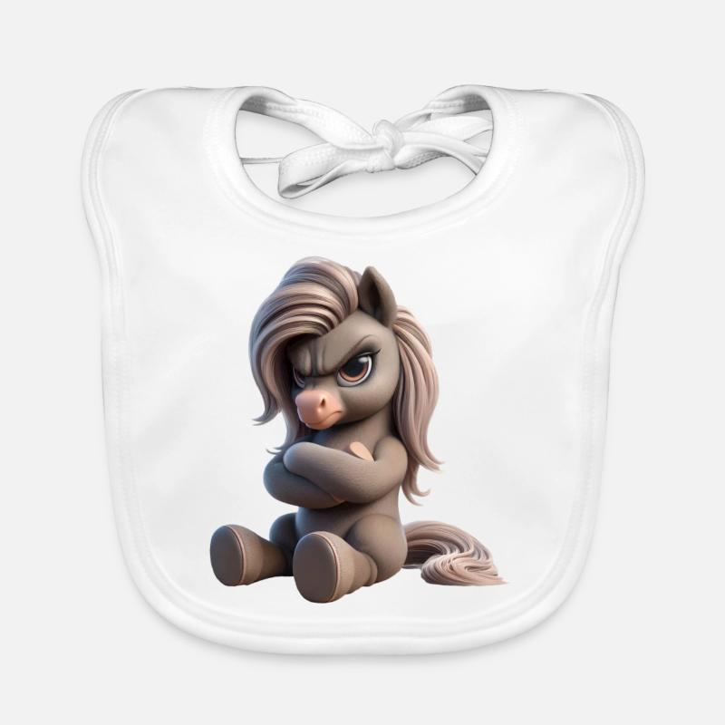 Pony grim 1 Organic Baby Bibs