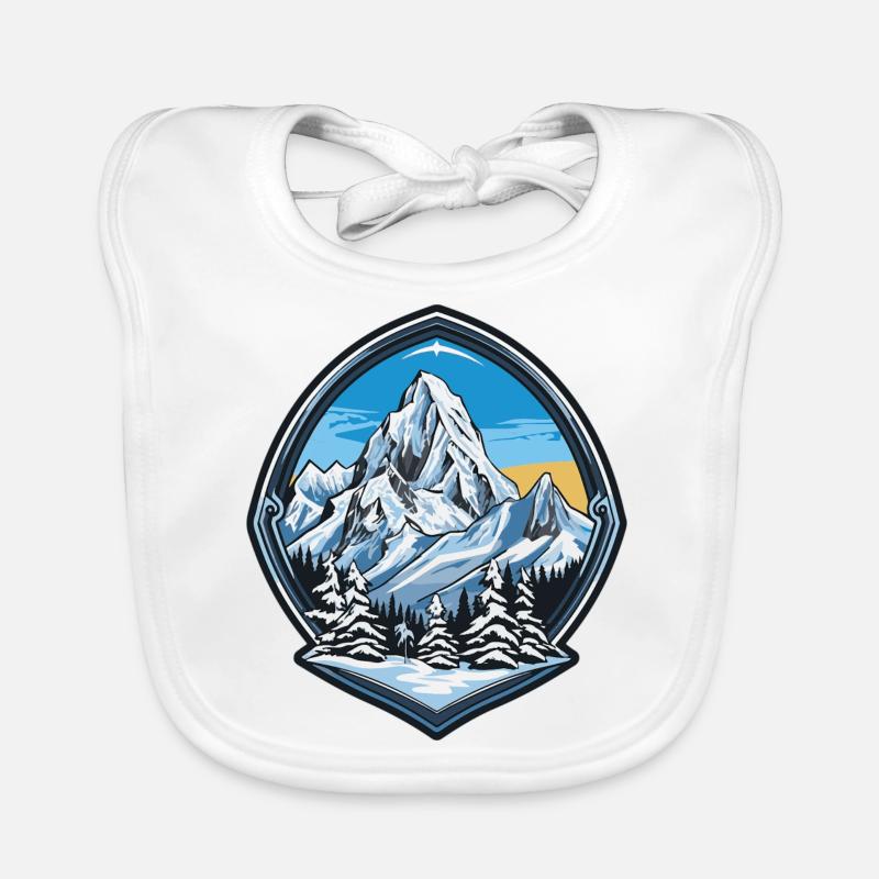 Mountains Organic Baby Bibs