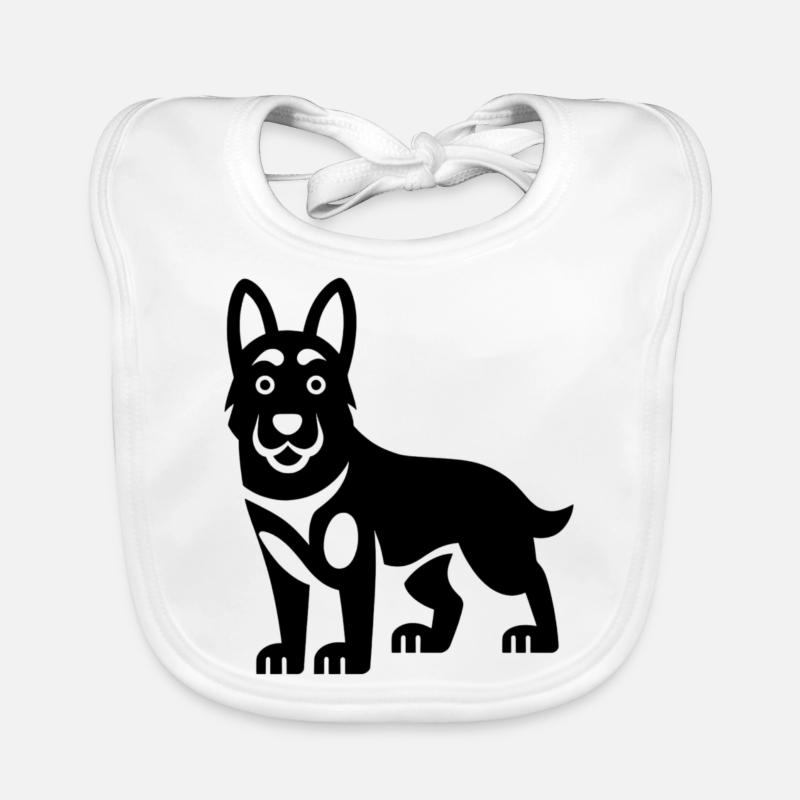 Belgischer Malinois-Schäferhund Baby Bio-Lätzchen
