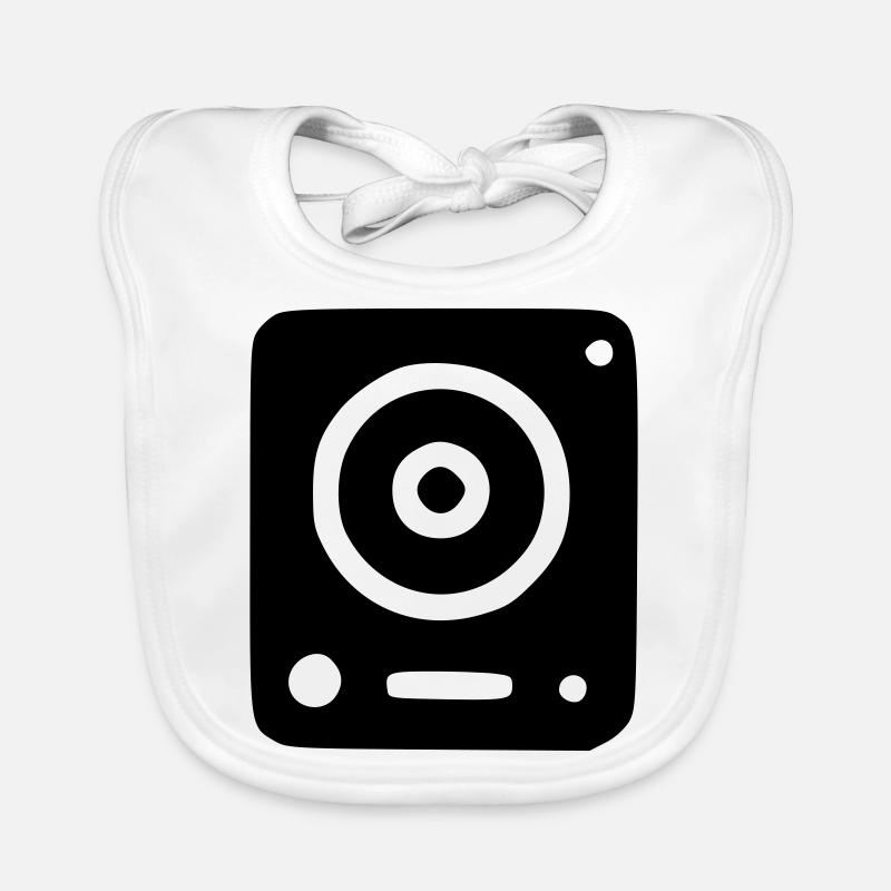 Music Speaker Organic Baby Bibs