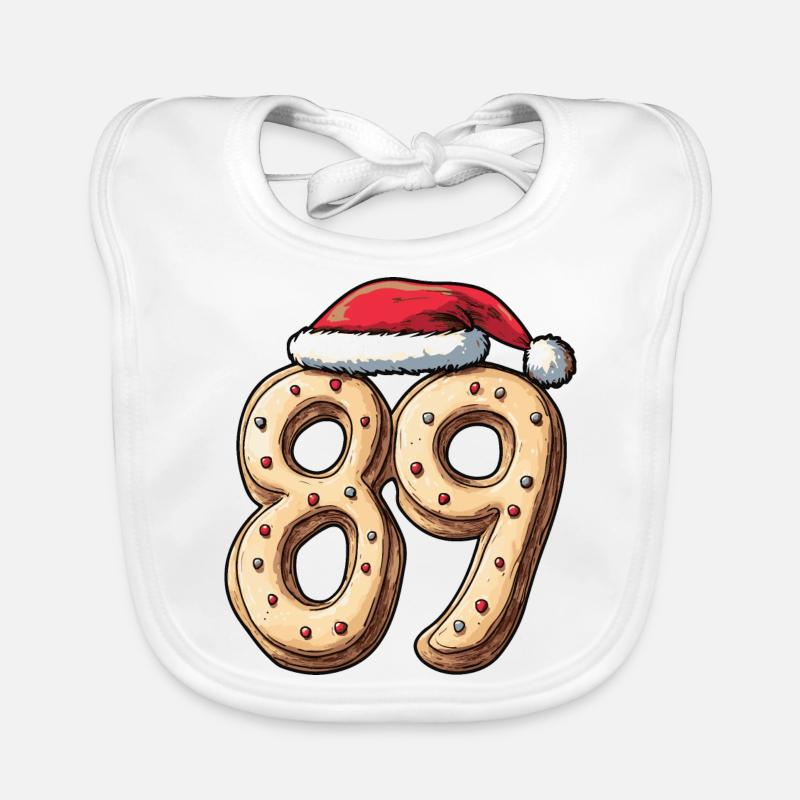 Biscuit de Noël à 89 chiffres Bavoir bio Bébé