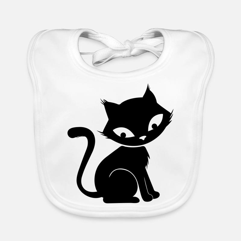 Chat mignon Bavoir bio Bébé